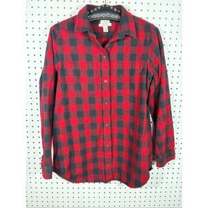 L.L Bean relaxed fit button down flannel size S
